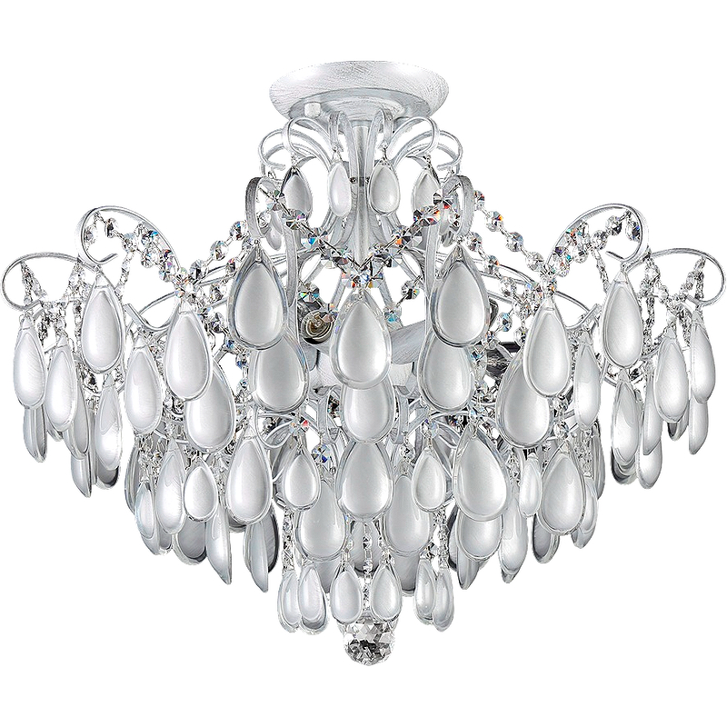 Потолочный светильник Crystal Lux Sevilia PL6 Silver Серебро Белый