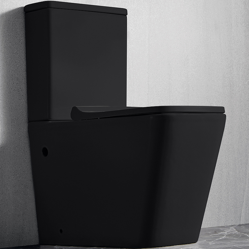 цена Унитаз компакт CeramaLux 2171-1MB Черный матовый с бачком и сиденьем Микролифт