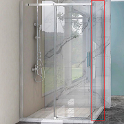 Душевая стенка Veconi Rovigo KP-06 100 KP06-100-01-19C4 профиль Хром стекло прозрачное
