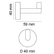 Крючок Webert Rimini RI500401010 Золото-1