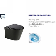 Унитаз WeltWasser Salzbach 041 MT-BL 10000008258 подвесной Черный матовый с сиденьем Микролифт-4