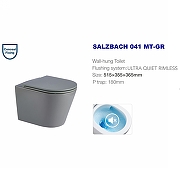 Унитаз WeltWasser Salzbach 041 MT-GR 10000008259 подвесной Серый матовый с сиденьем Микролифт-4