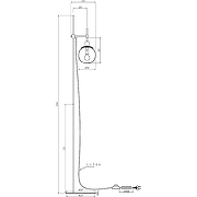 Торшер Maytoni Modern Erich MOD221-FL-01-G Белый Золото-7