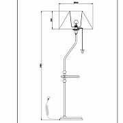 Торшер Maytoni Elegant Bouquet ARM023-FL-01-S Белый Серый-4