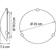 Потолочный светильник Artelamp Plain A3720PL-1CC Белый Хром-3