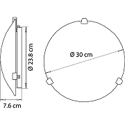 Потолочный светильник Artelamp Plain A3720PL-2CC Белый Хром-3