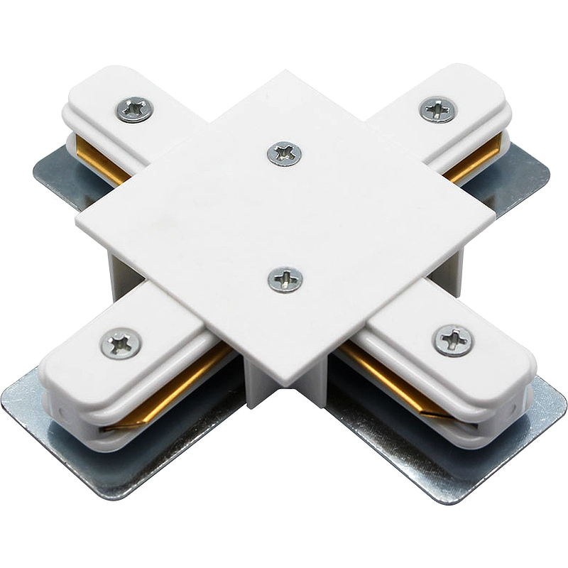 Коннектор для встраиваемого шинопровода Artelamp Track accessories A110133 Белый коннектор для встраиваемого шинопровода gauss x образный цвет белый