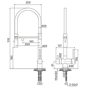 Смеситель для кухни Iddis Ace ACEMGFFi05 Золото матовое-8