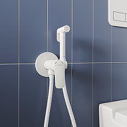 Гигиенический душ со смесителем Milardo Rora RORWTR0M08 Белый матовый-1