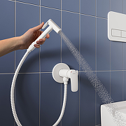 Гигиенический душ со смесителем Milardo Rora RORWTR0M08 Белый матовый-2