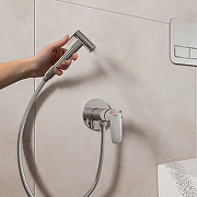 Гигиенический душ со смесителем Milardo Rora RORSBR0M08 Хром-2