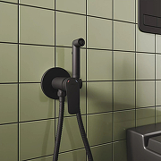 Гигиенический душ со смесителем Milardo Rora RORBLR0M08 Черный матовый-1