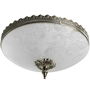 Потолочный светильник Artelamp Crown A4541PL-3AB Белый Античная бронза