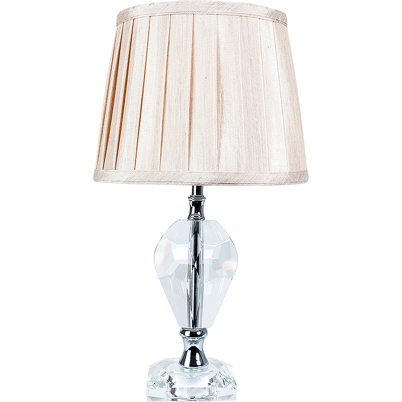 Настольная лампа Artelamp Capella A4024LT-1CC Бежевая Хром рабочая лампа настольная inspire salta на клипсе цвет серый