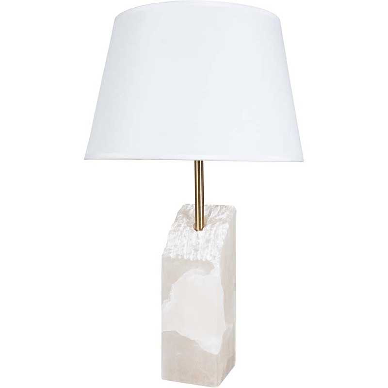 Настольная лампа Artelamp Porrima A4028LT-1PB Белая Полированная медь настольная лампа inspire marseille 1xe14x40 вт металл лён цвет белый