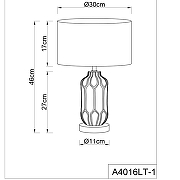 Настольная лампа Artelamp Revati A4016LT-1BK Черная-4