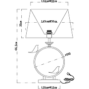 Настольная лампа Artelamp Rizzi A2230LT-1PB Белая Полированная медь-4