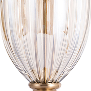 Настольная лампа Artelamp Radison A2020LT-1PB Кремовая Полированная медь Прозрачная-1