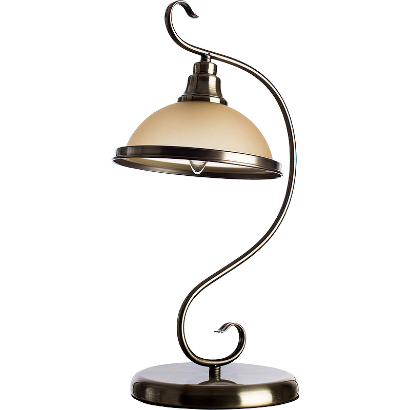 настольная лампа флора бронза мадлен Настольная лампа Artelamp Safari A6905LT-1AB Бежевая Античная бронза