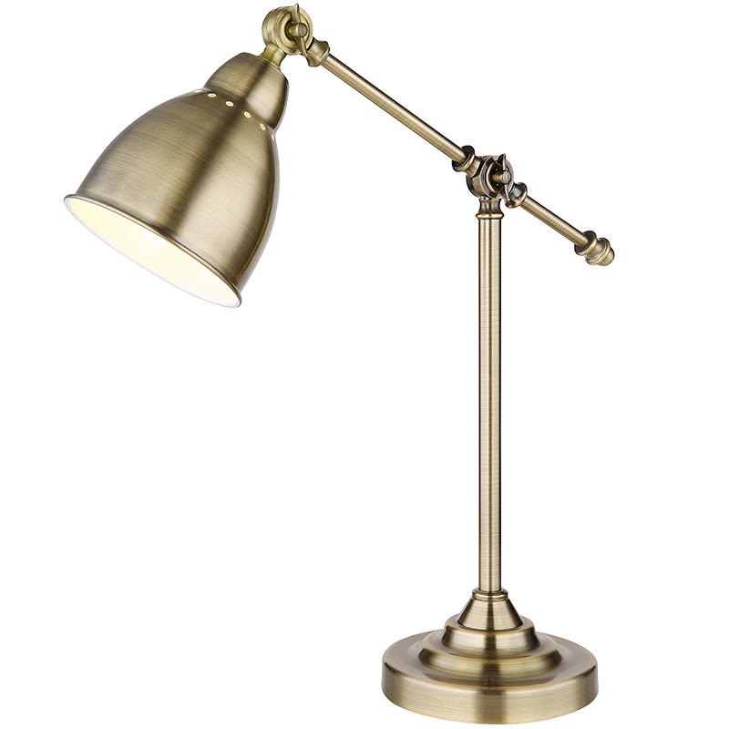 Настольная лампа Artelamp Braccio A2054LT-1AB Античная бронза лампа настольная senior 1х40вт e27 230в металл гальванизированный античная бронза