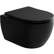 Унитаз Ceramicanova Play CN3001MB подвесной Черный матовый с сиденьем Микролифт