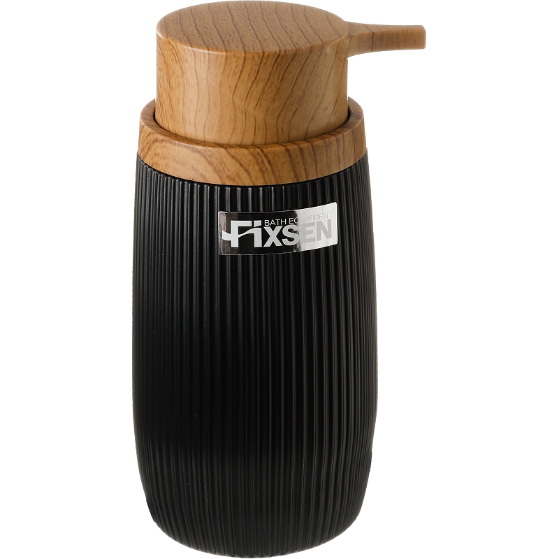 дозатор для мыла fixsen настольный пластик черный Дозатор для жидкого мыла Fixsen Black Boom FX-411-1 Черный