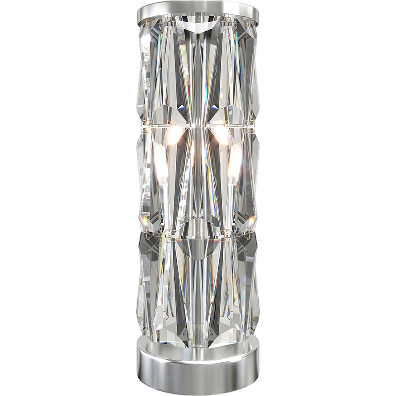 Настольная лампа Maytoni Modern Puntes MOD043TL-02CH Прозрачная Хром настольная лампа freya fr5034tl 02ch