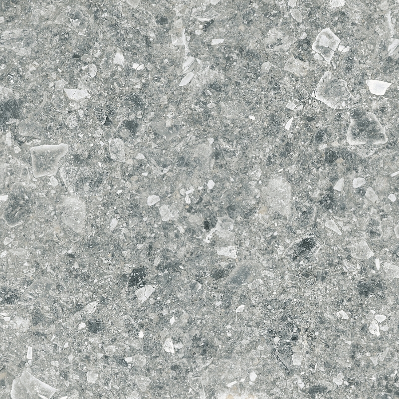 Керамогранит Pieza Ceramica Terrazzo темно-серый неполированный TR026060N 60x60 см