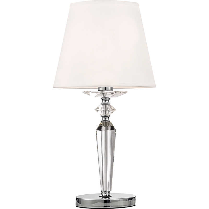 цена Настольная лампа Maytoni Neoclassic Beira MOD064TL-01N Белая Никель Прозрачная