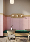 Керамическая плитка Pieza Ceramica ColorIt розовая CL122033G настенная  20x33 см-1