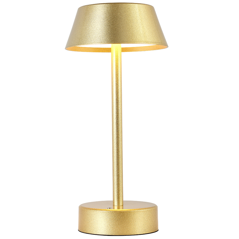 ins креативная подключаемая через usb цветная настольная лампа bauhaus сетчатая красная атмосферная лампа романтичная напольная лампа для спал Настольная лампа Crystal Lux Santa LG1 Gold Золото