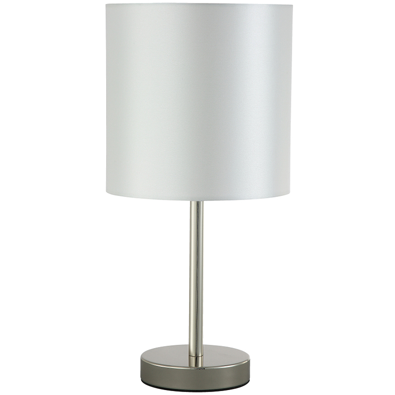 Настольная лампа Crystal Lux Sergio LG1 Nickel Серебро Никель настольная лампа 15224t 1хе14х40 вт цвет серый