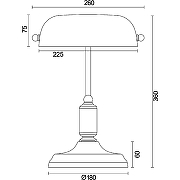 Настольная лампа Maytoni Table Floor Kiwi Z153-TL-01-BS Зеленая Латунь-5
