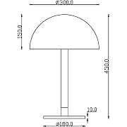 Настольная лампа Maytoni Table Floor Ray Z012TL-L8B3K Черная Белая-3