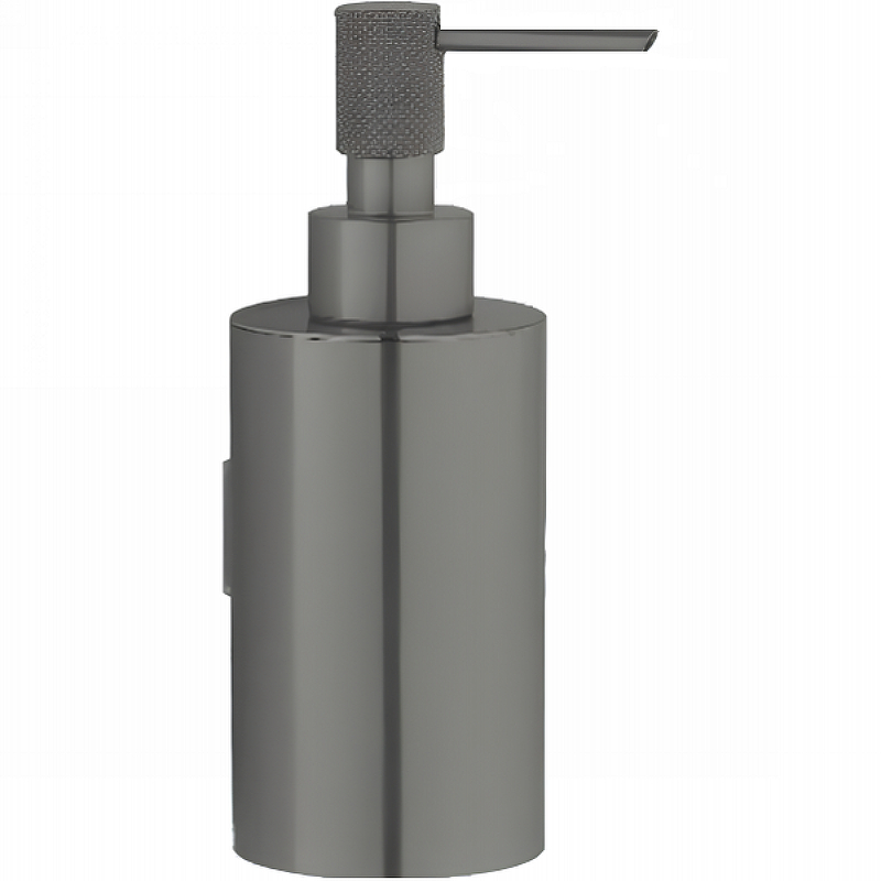 Дозатор для жидкого мыла Boheme Uno 10977-GM Оружейная сталь дозатор для жидкого мыла boheme q 10957 gm сталь