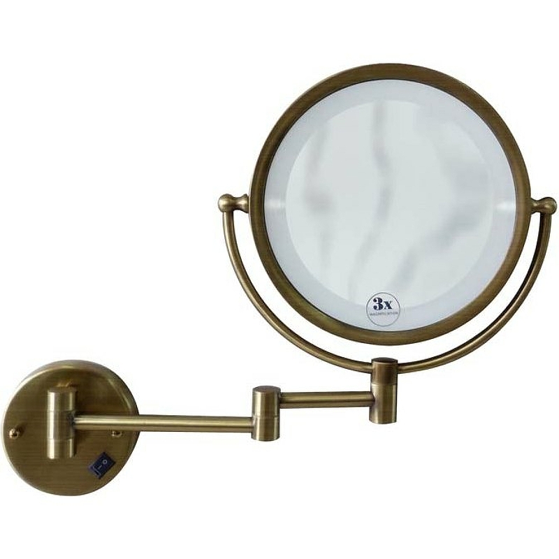 Косметическое зеркало Boheme Medici 501 с подсветкой с увеличением Бронза косметическое зеркало boheme modern 507 cr хром