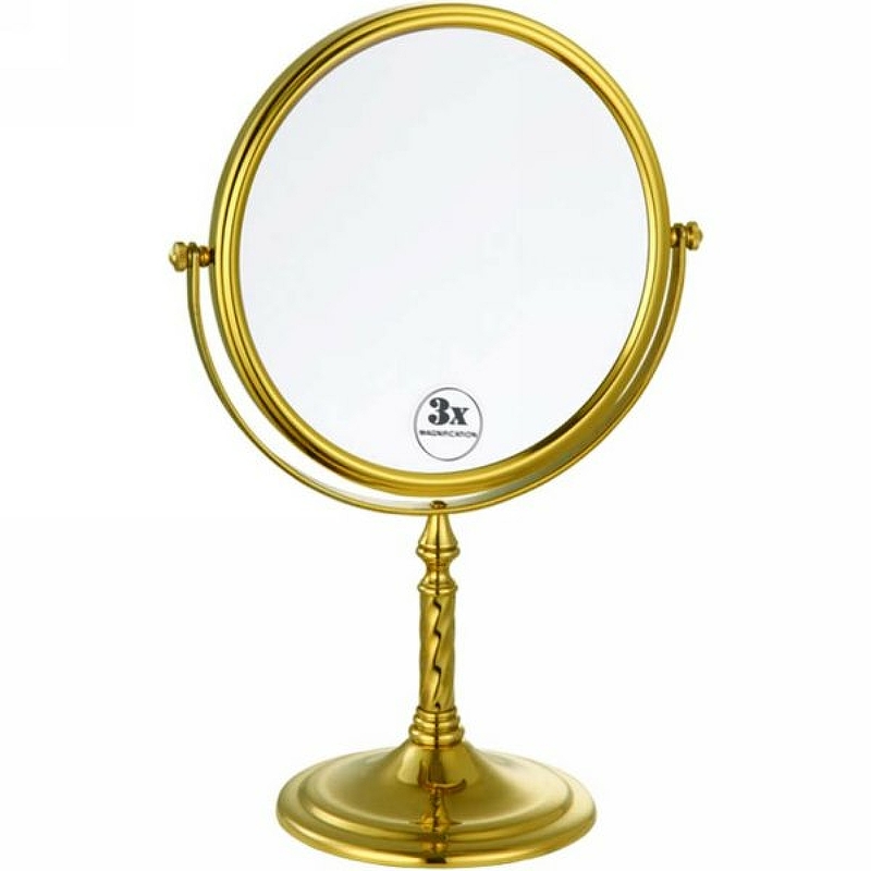 Косметическое зеркало Boheme Imperiale 504 с увеличением Золото