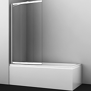 Шторка на ванну WasserKRAFT Main 100 41S02-100 Fixed профиль Хром стекло прозрачное