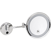 Косметическое зеркало Bemeta Cosmetic mirrors 116401772 с подсветкой с увеличением Хром