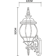Настенный светильник Artelamp Atlanta A1041AL-1BN Прозрачный Черный с золотом-4