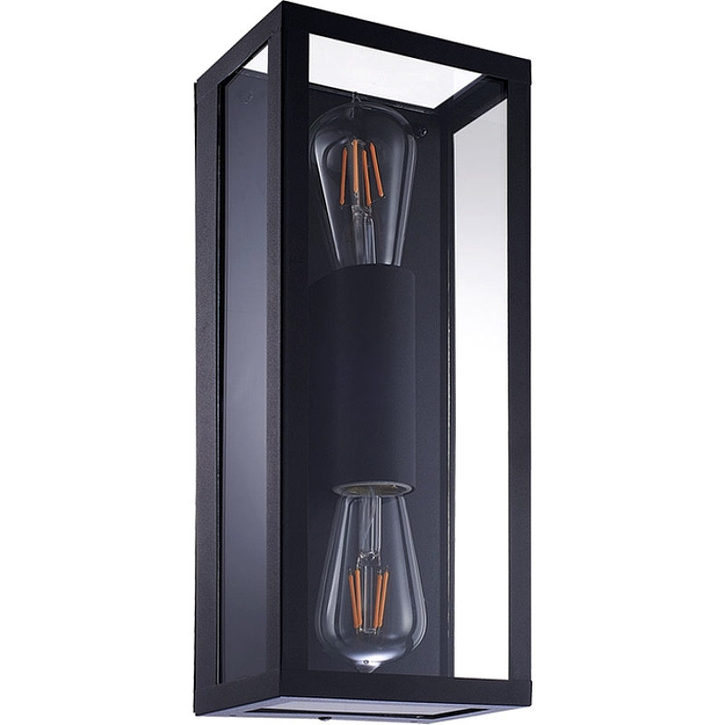 цена Настенный светильник Artelamp Belfast A4569AL-2BK Прозрачный Черный