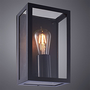 Настенный светильник Artelamp Belfast A4569AL-1BK Прозрачный Черный-1