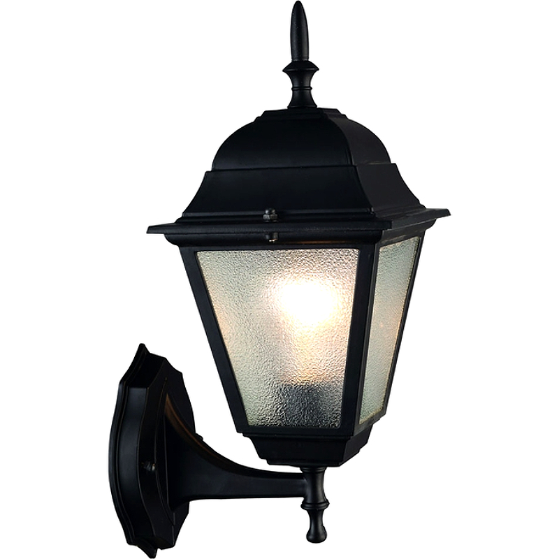 цена Настенный светильник Artelamp Bremen A1011AL-1BK Прозрачный Черный