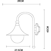 Настенный светильник Artelamp Malaga A1082AL-1BG Прозрачный Старая медь-3