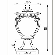 Ландшафтный светильник Maytoni Outdoor Fleur O414FL-01BZ Бронза Антик-2