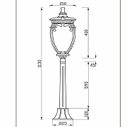 Ландшафтный светильник Maytoni Outdoor Fleur O414FL-01BZ1 Бронза антик-3