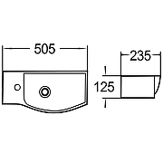 Раковина WeltWasser Aisbach 7950 GL-WT L 50 10000008692 Белая глянцевая-3