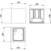 Настенный светильник Maytoni Outdoor Fulton O572WL-L20B3K Черный-4