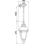Подвесной светильник Maytoni Outdoor Goiri O029PL-01BZ Бронза антик-2