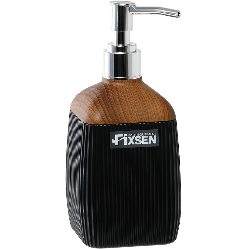 Дозатор для жидкого мыла Fixsen Black Wood FX-401-1 Черный дозатор для жидкого мыла fixsen white wood fx 402 1 белый